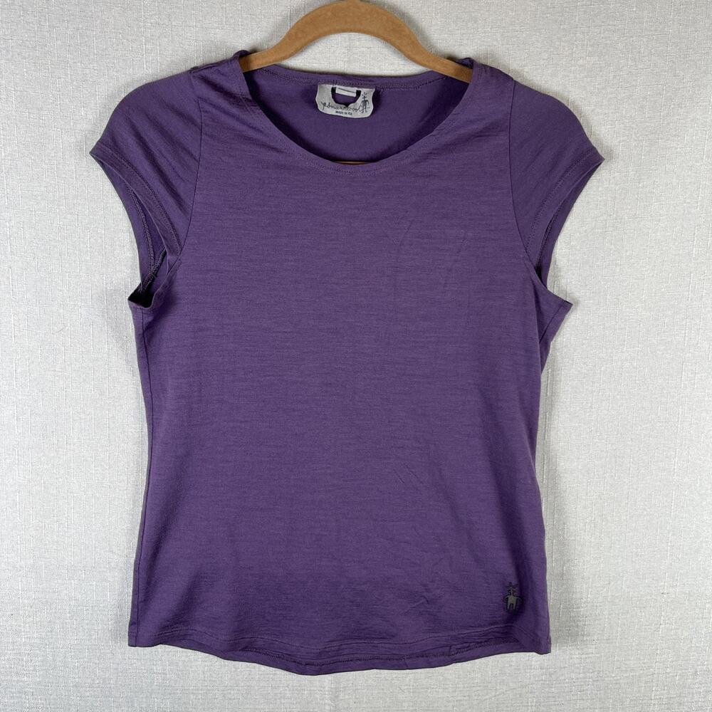 Smartwool Women's Short Sleeve Tee in Purple